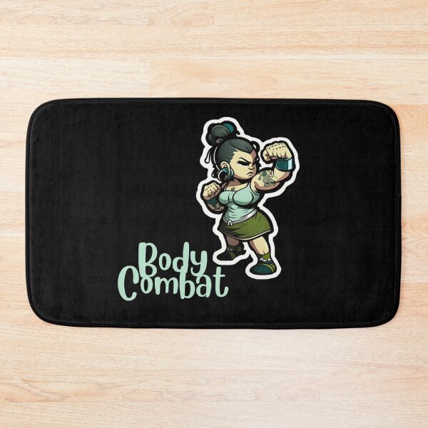Item preview, Funny Cartoonish Lady Doing Body Combat Workout designed and sold by Cute-Jory-Store.