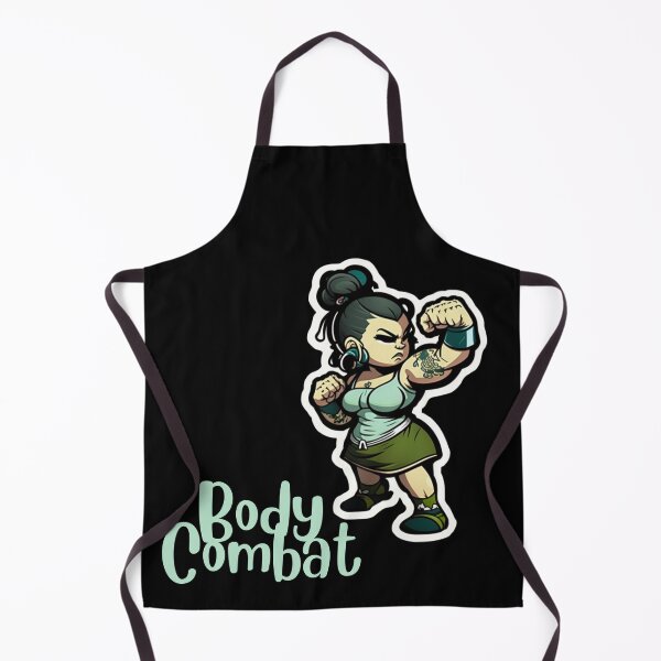 Item preview, Funny Cartoonish Lady Doing Body Combat Workout designed and sold by Cute-Jory-Store.