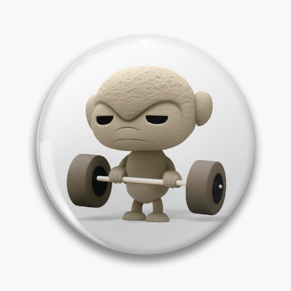Item preview, Monkey Weight Lifter - The Stone Collection designed and sold by FiveIntentions.