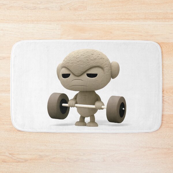 Item preview, Monkey Weight Lifter - The Stone Collection designed and sold by FiveIntentions.