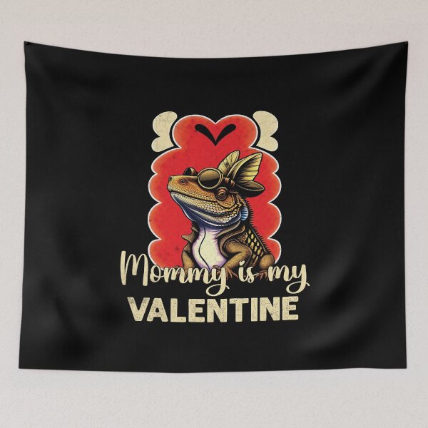 Item preview, Mommy Is My Valentine Funny Bearded Dragon Mom designed and sold by Trendy Valley .