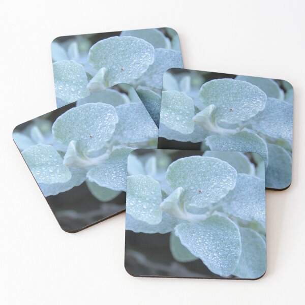 Item preview, Dew drops on silver leaves  designed and sold by Anrine Scholtz.