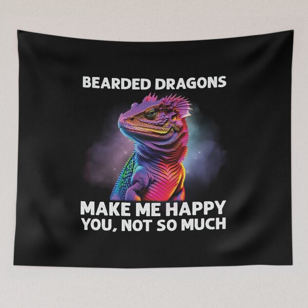 Item preview, Bearded Dragons Make Me Happy Funny Reptile Lizard Lover  designed and sold by Trendy Valley .
