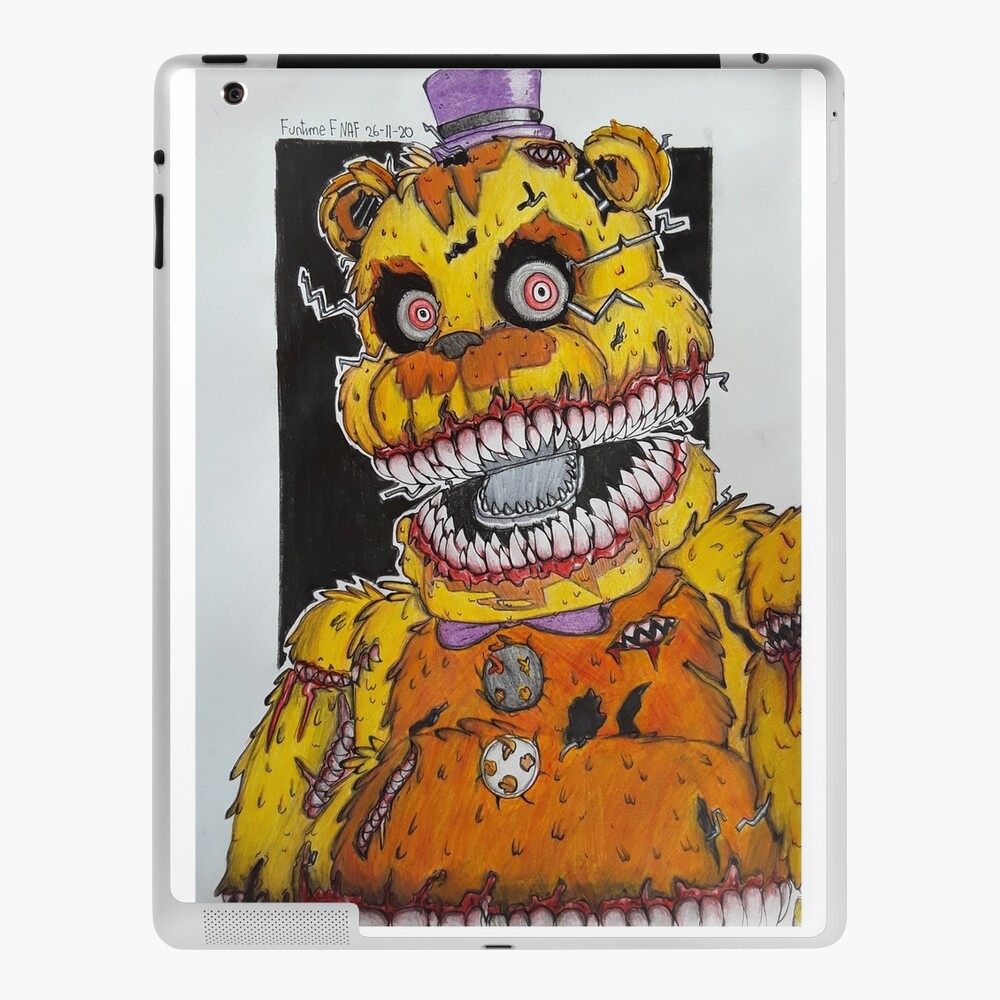 Pegatina con la obra «Nightmare Fredbear» de Funtime-FNAF | Redbubble