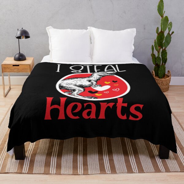Item preview, Valentines Day Dinosaur I Steal Hearts Boys Men Love T Rex designed and sold by louzaartist.