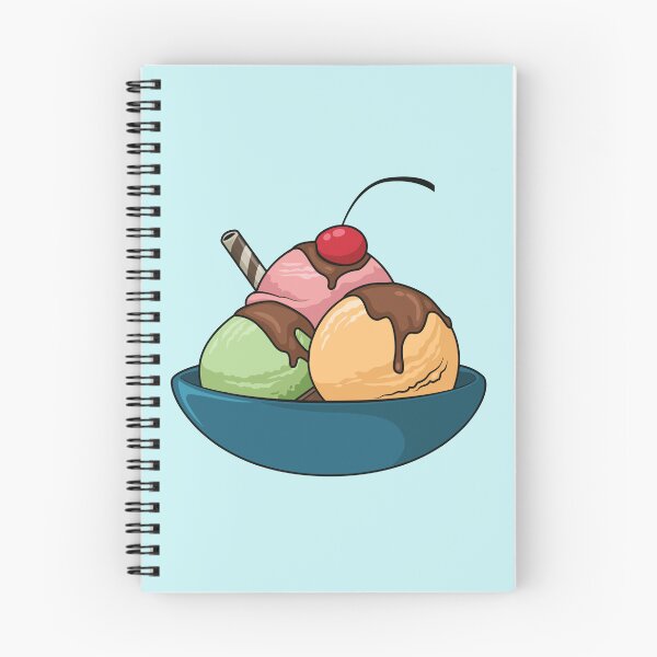 Item preview, Ice cream cartoon illustration designed and sold by Misscartoon.