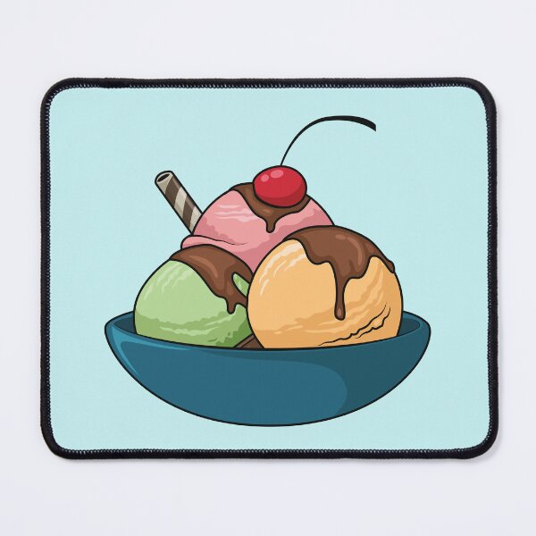 Item preview, Ice cream cartoon illustration designed and sold by Misscartoon.