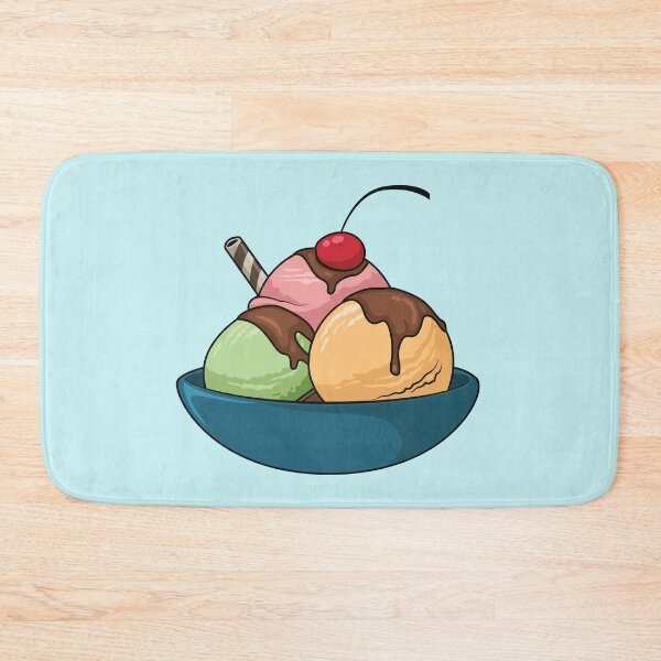 Item preview, Ice cream cartoon illustration designed and sold by Misscartoon.