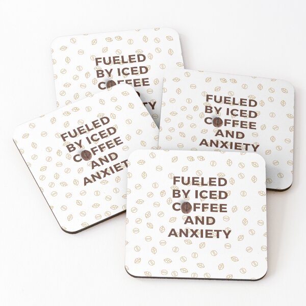 Item preview, Fueled By Iced Coffee And Anxiety designed and sold by SkillUp.