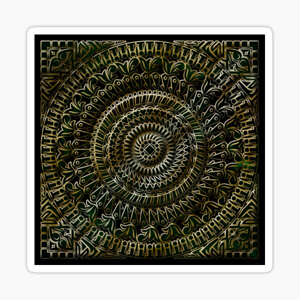 Exotic Darken Mandala Sticker