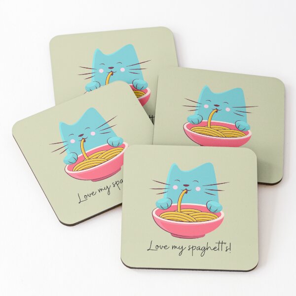 Item preview, Love My Spaghett's. For a cat and spaghetti lover, for a restaurant, for a chef. designed and sold by Wentoo.