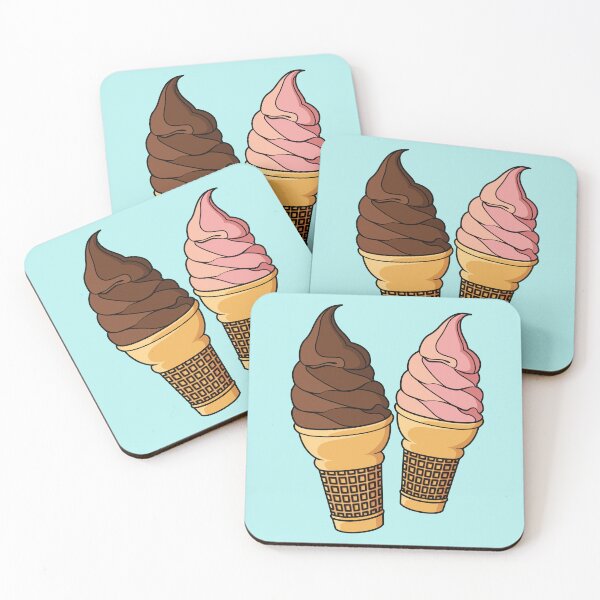 Item preview, Ice cream cone cartoon illustration designed and sold by Misscartoon.