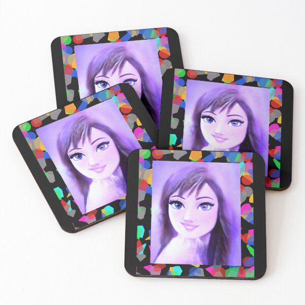 Item preview, Big Eyes Girls Cute Funny Portraits Art Gift Lover Drawing And Paints Gift designed and sold by Dodern.