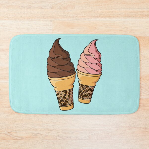 Item preview, Ice cream cone cartoon illustration designed and sold by Misscartoon.