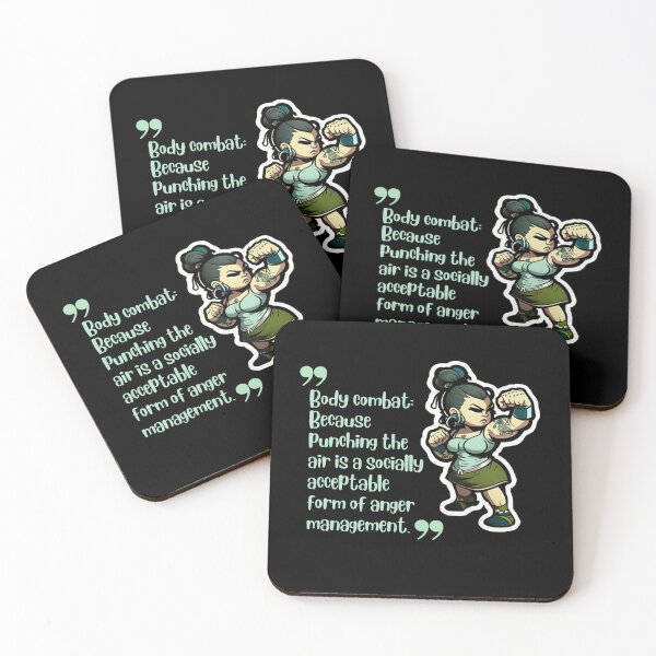 Item preview, Body combat:  Because punching the air is a socially acceptable  form of anger management. designed and sold by Cute-Jory-Store.