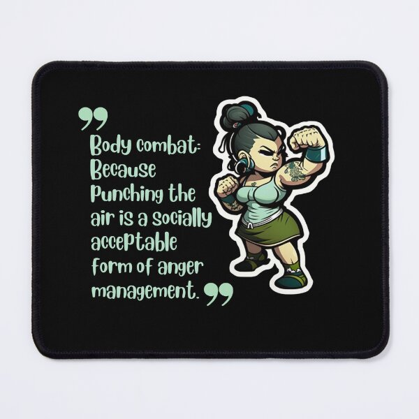 Item preview, Body combat:  Because punching the air is a socially acceptable  form of anger management. designed and sold by Cute-Jory-Store.