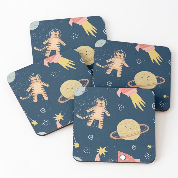Item preview, Space Cats designed and sold by Clumsy Prints.