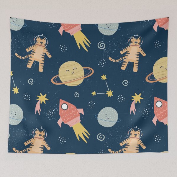 Item preview, Space Cats designed and sold by Clumsy Prints.