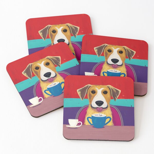 Item preview, A Cartoon Dog's Morning Pick-Me-Up - Canine Cafe designed and sold by WBP Mart.