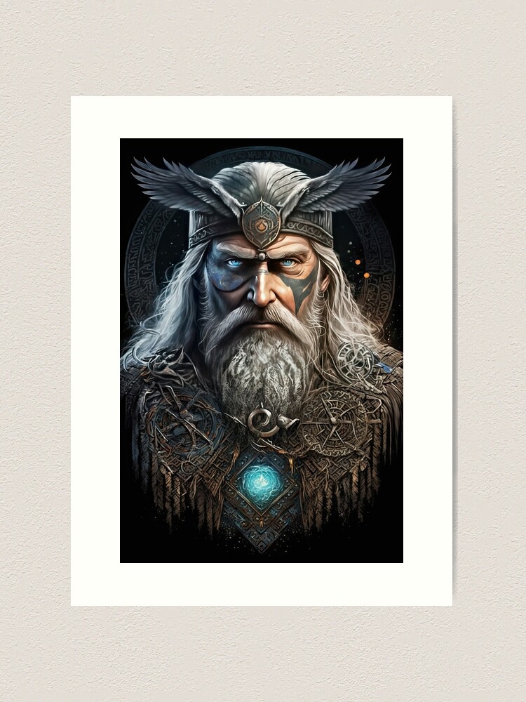 Scandinavian God - Odin Poster for Sale by MyFavorTee