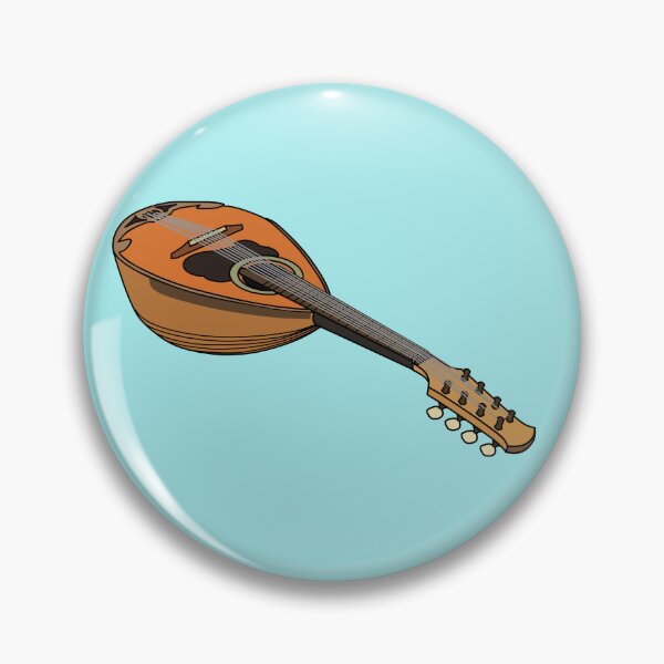 Item preview, Mandolin cartoon illustration designed and sold by Misscartoon.