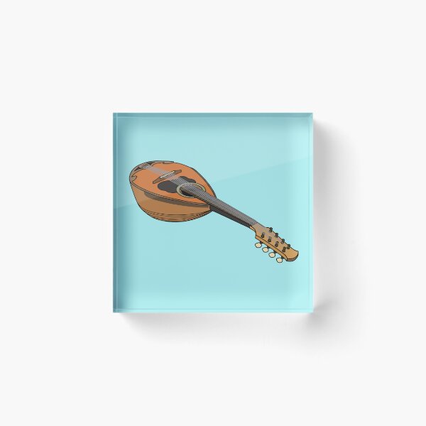 Item preview, Mandolin cartoon illustration designed and sold by Misscartoon.
