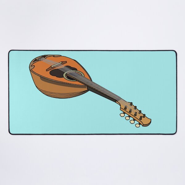 Item preview, Mandolin cartoon illustration designed and sold by Misscartoon.