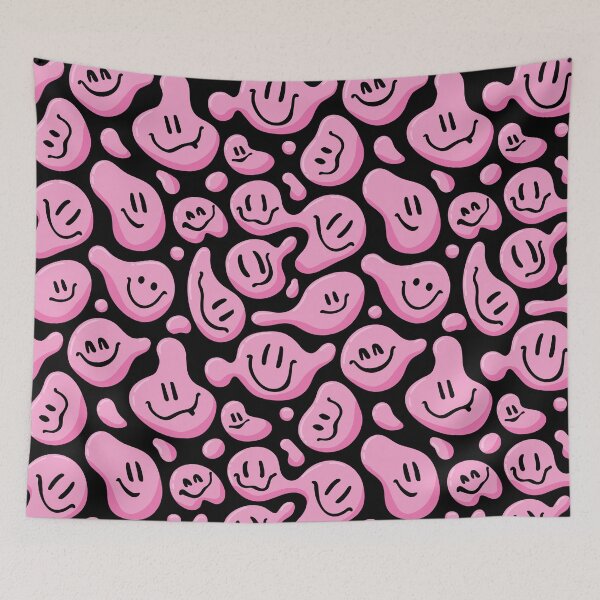 Item preview, Pink Liquid Smiley Faces designed and sold by Ayoub14.