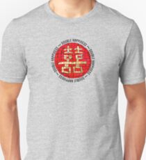 Doppeltes Glück chinesisches Glück für Hochzeit Slim Fit T-Shirt