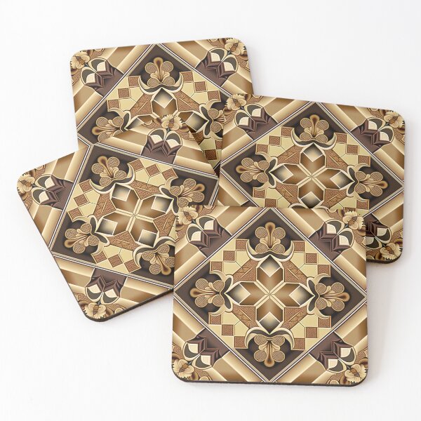 Item preview, Tan Ornamental Plaid Pattern designed and sold by Juliascutecornr.
