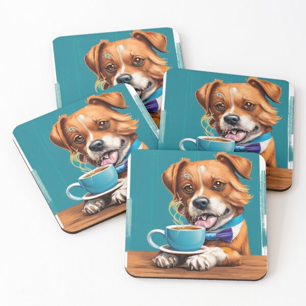 Item preview, Java Joy - A Happy Dog and His Favorite Beverage designed and sold by WBP Mart.