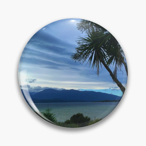 Item preview, Peaceful lake view with hills in background designed and sold by Azaswi.