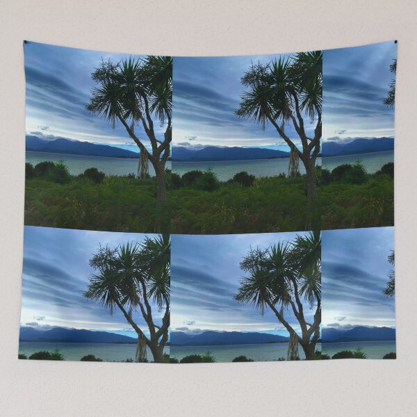Item preview, Peaceful lake view with hills in background designed and sold by Azaswi.
