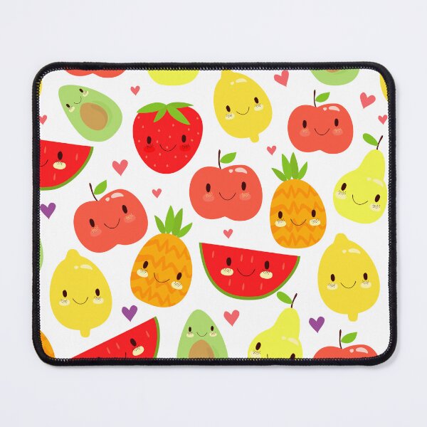 Aperçu de l'œuvre Motif de carreaux d'amusement d'été aux fruits kawaii lumineux créée et vendue par Sweet  Zoe Shop.