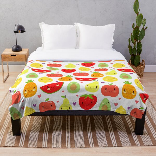 Item preview, Bright Kawaii Fruits Summer Fun Tile Pattern designed and sold by Sweet  Zoe Shop.