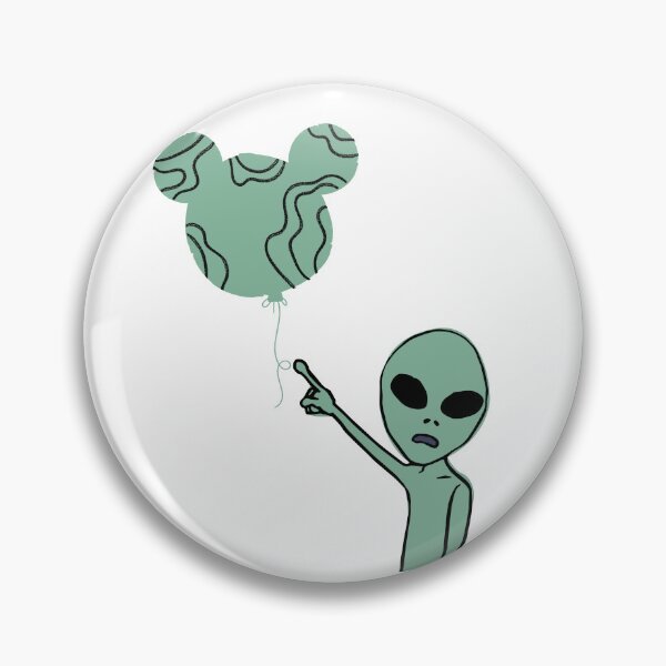 Item preview, Alien Looking at a balloon designed and sold by IFIOgirl.
