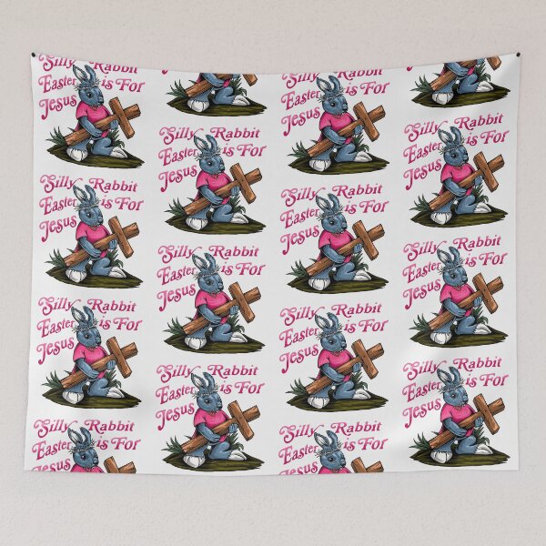 Item preview, Silly Rabbit Easter Is For Jesus - Funny Happy Easter - Rabbit Love - Jesus Easter designed and sold by Luvjesus2.