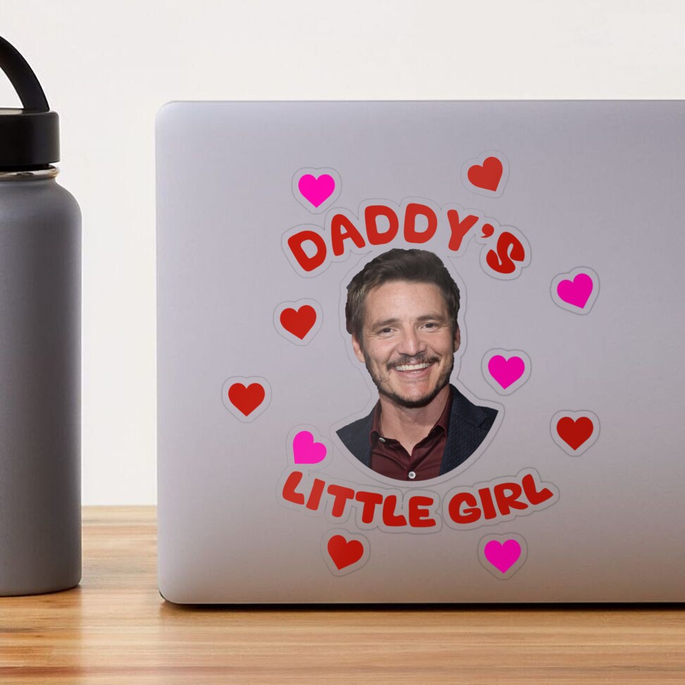 Daddy is a State of Mind / Pedro Pascal 3x3 inch Square Sticker – Drawings  By Nicole