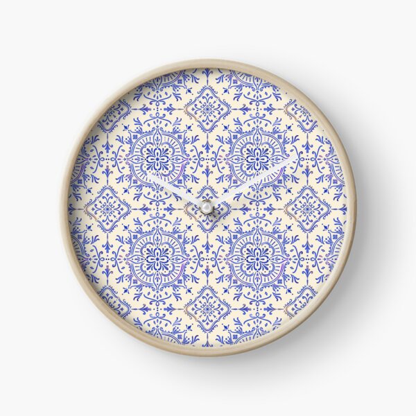 Item preview, Mediterranean style blue floral ornament designed and sold by ChateauMargot.