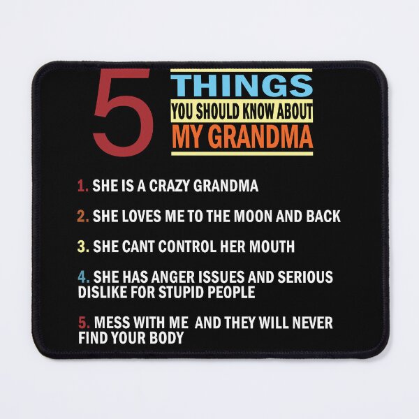 Item preview, 5 Things You Should Know About My Grandma designed and sold by AnimaLovers.