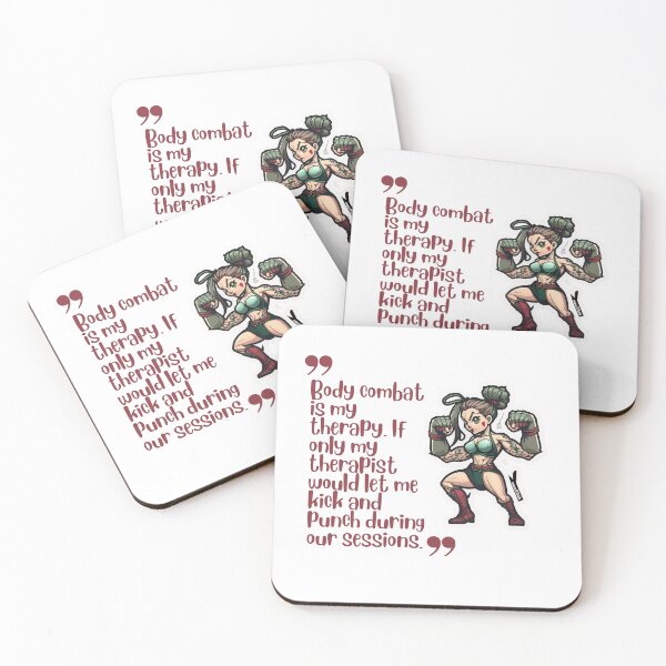 Item preview, "Body combat is my therapy. If only my therapist would let me kick and punch during our sessions." designed and sold by Cute-Jory-Store.