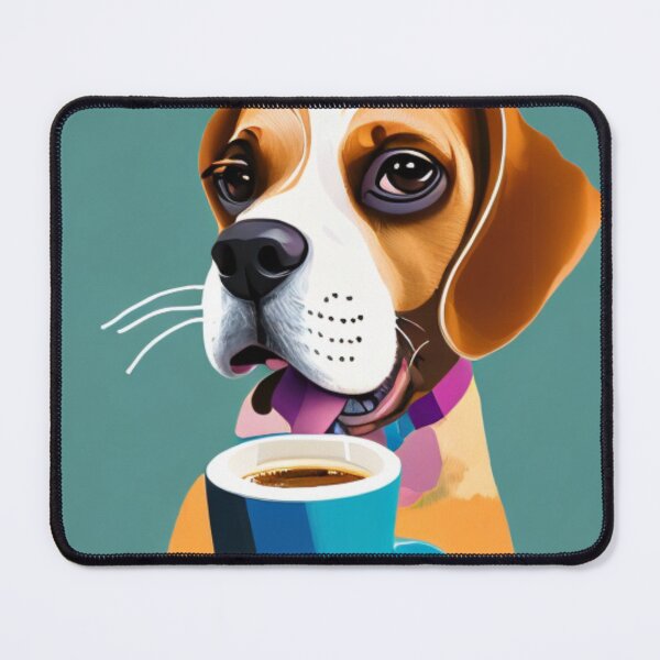 Item preview, A Dog's Love for the Perfect Cup of Joe - A Cartoon Dog's Morning Pick-Me-Up designed and sold by WBP Mart.