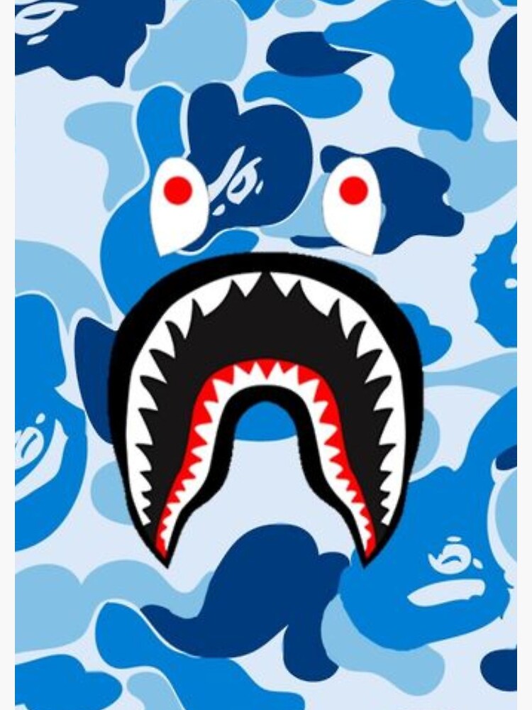 Blue Monster Bape Throw Pillow by Decobyamina