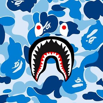 Blue Monster Bape Throw Pillow by Decobyamina