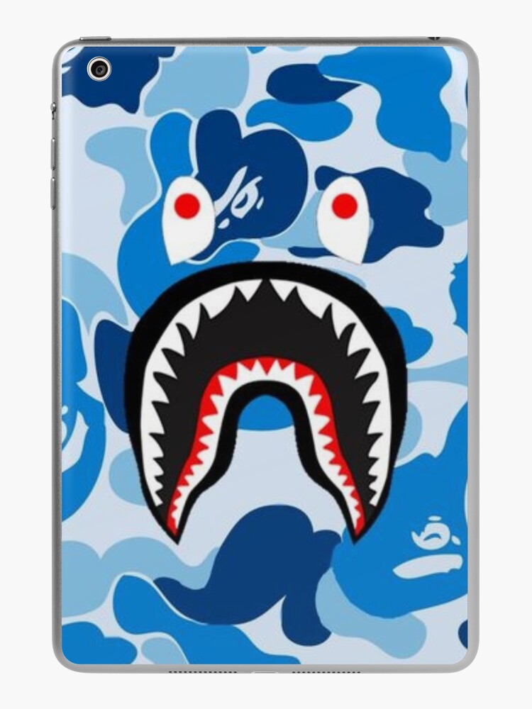 Blue Monster Bape Throw Pillow by Decobyamina