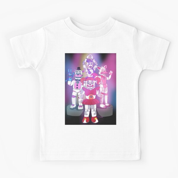 Games Kids T Shirts Redbubble - roblox fnaf sister location roleplay teletubbies roblox dungeon