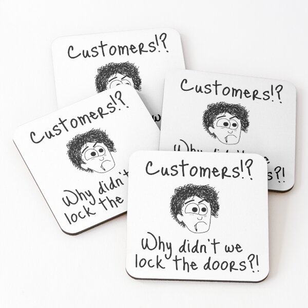 Item preview, Black Books - Customers?! designed and sold by Adrienne Body.