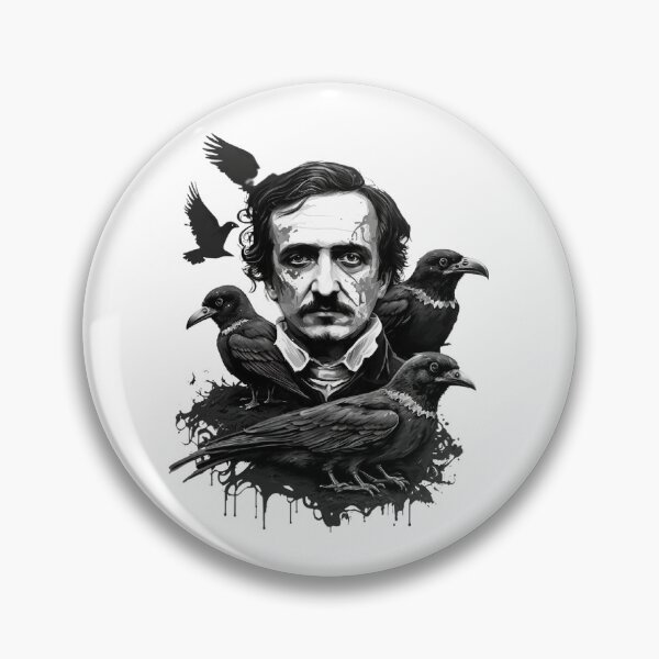 Item preview, Edgar Allan Poe Cuervo Literatura Gótica designed and sold by The Junto Shop.
