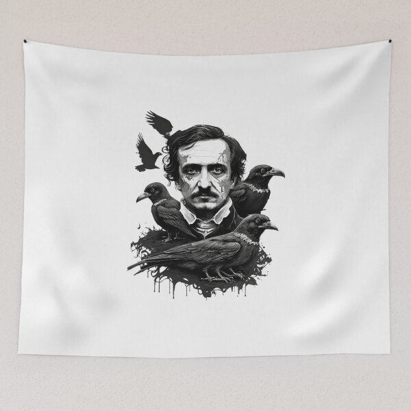 Item preview, Edgar Allan Poe Raven Gothic Literature  designed and sold by The Junto Shop.