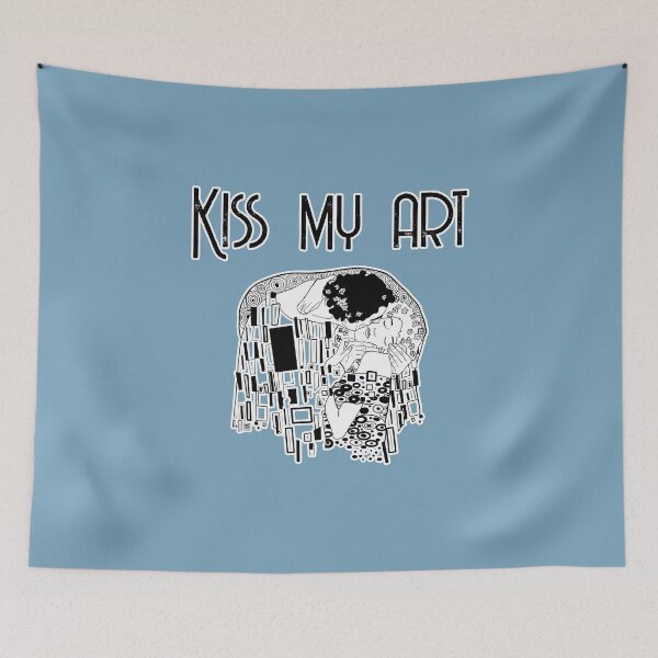 Item preview, Gustav Klimt kiss designed and sold by Blacklinesw9.